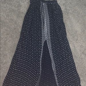 Navy Blue Maxi Skirt